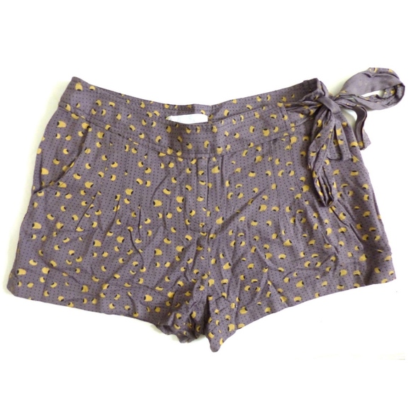 Cooperative Pants - Cooperative Printed Side Waist Tie Rayon Shorts